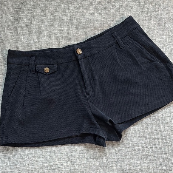 Rag & Bone Women's Navy Cotton Shorts - Picture 1 of 4